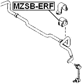 MZSB-ERF - FRONT STABILIZER BAR BUSH D27