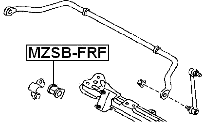 MZSB-FRF - FRONT STABILIZER BAR BUSH D21.5