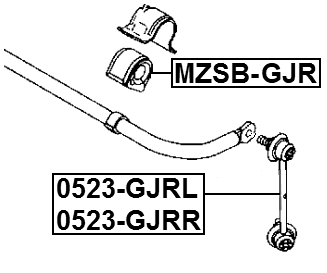 MZSB-GJR - REAR STABILIZER BAR BUSH