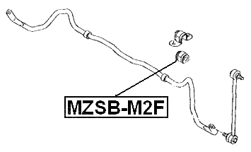 MZSB-M2F - FRONT STABILIZER BAR BUSH D15.6