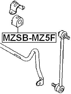 MZSB-MZ5F - FRONT STABILIZER BAR BUSH D29