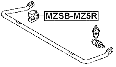 MZSB-MZ5R - REAR STABILIZER BAR BUSH D19.6