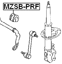 MZSB-PRF - FRONT STABILIZER BAR BUSH D22
