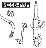 MZSB-PRF - FRONT STABILIZER BAR BUSH D22