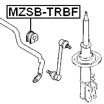 MZSB-TRBF - FRONT STABILIZER BAR BUSH D19