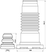 MZSHB-GGF-KIT - BOOT WITH JOUNCE BUMPER FRONT SHOCK ABSORBER KIT