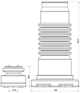MZSHB-GHF-KIT - BOOT WITH JOUNCE BUMPER FRONT SHOCK ABSORBER KIT