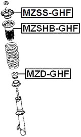 MZSHB-GHF - FRONT SHOCK ABSORBER BOOT