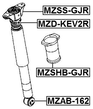 MZSHB-GJR - REAR SHOCK ABSORBER BOOT