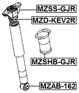MZSHB-GJR - REAR SHOCK ABSORBER BOOT