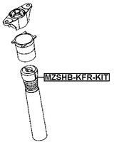 MZSHB-KFR-KIT - BOOT WITH JOUNCE BUMPER REAR SHOCK ABSORBER KIT