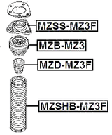 MZSHB-MZ3F - FRONT SHOCK ABSORBER BOOT