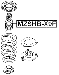 MZSHB-X9F - FRONT SHOCK ABSORBER BOOT