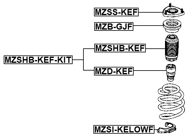 MZSI-KELOWF - FRONT SPRING LOWER SEAT