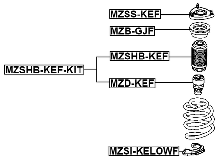 MZSI-KELOWF - FRONT SPRING LOWER SEAT