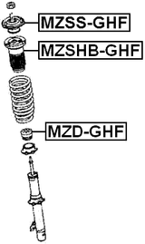MZSS-GHF - FRONT SHOCK ABSORBER MOUNTING
