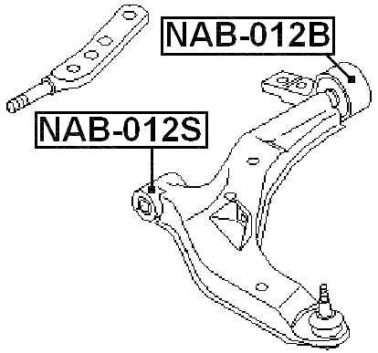 NAB-012B - REAR BUSHING, FRONT CONTROL ARM