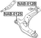 NAB-012B - REAR BUSHING, FRONT CONTROL ARM