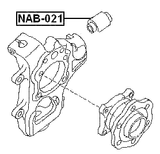 NAB-021 - REAR KNUCKLE BUSHING