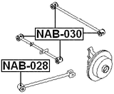 NAB-030 - REAR TRANSVERSE ROD BUSHING