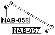NAB-058 - BUSHING, REAR TRANSVERSE ARM