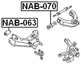NAB-063 - BUSHING, FRONT LOWER CONTROL ARM