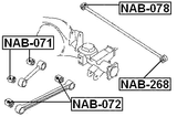 NAB-071 - REAR TRAILING ROD BUSHING