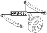 NAB-080 - BUSHING, REAR TRANSVERSE ARM