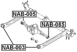 NAB-085 - REAR ARM BUSHING