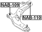 NAB-109 - FRONT BUSHING, FRONT CONTROL ARM
