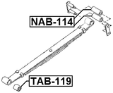 NAB-114 - REAR LEAF SPRING BUSHING