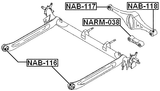 NAB-118 - REAR ARM BUSHING