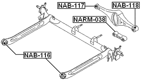 NAB-118 - REAR ARM BUSHING