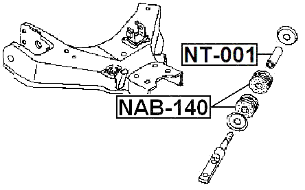NAB-140 - BUSHING, FRONT LOWER CONTROL ARM