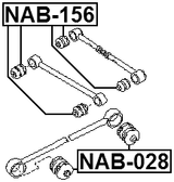 NAB-156 - REAR TRANSVERSE ROD BUSHING