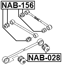 NAB-156 - REAR TRANSVERSE ROD BUSHING