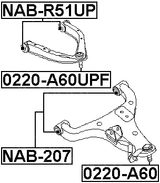 NAB-207 - BUSHING, FRONT LOWER CONTROL ARM