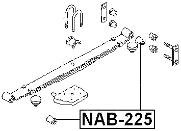 NAB-225 - REAR LEAF SPRING BUSHING