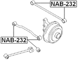 NAB-232 - REAR TRANSVERSE ROD BUSHING