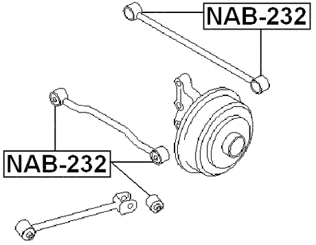 NAB-232 - REAR TRANSVERSE ROD BUSHING