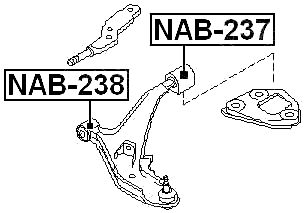 NAB-238 - FRONT BUSHING, FRONT CONTROL ARM
