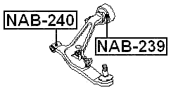 NAB-240 - FRONT BUSHING, FRONT CONTROL ARM