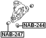 NAB-247 - REAR KNUCKLE BUSHING