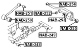 NAB-251 - BUSHING, REAR UPPER TRAILING ROD