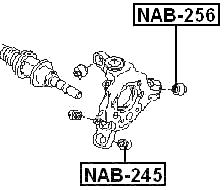NAB-256 - REAR KNUCKLE BUSHING
