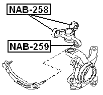 NAB-259 - STEERING KNUCKLE BUSHING