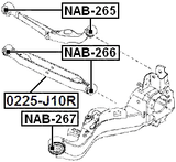 NAB-265 - BUSHING, REAR TRANSVERSE ARM