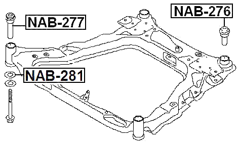NAB-277 - SUBFRAME FRONT BUSHING