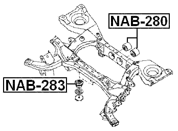 NAB-280 - REAR DIFFERENTIAL BUSHING