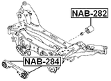 NAB-282 - REAR DIFFERENTIAL BUSHING